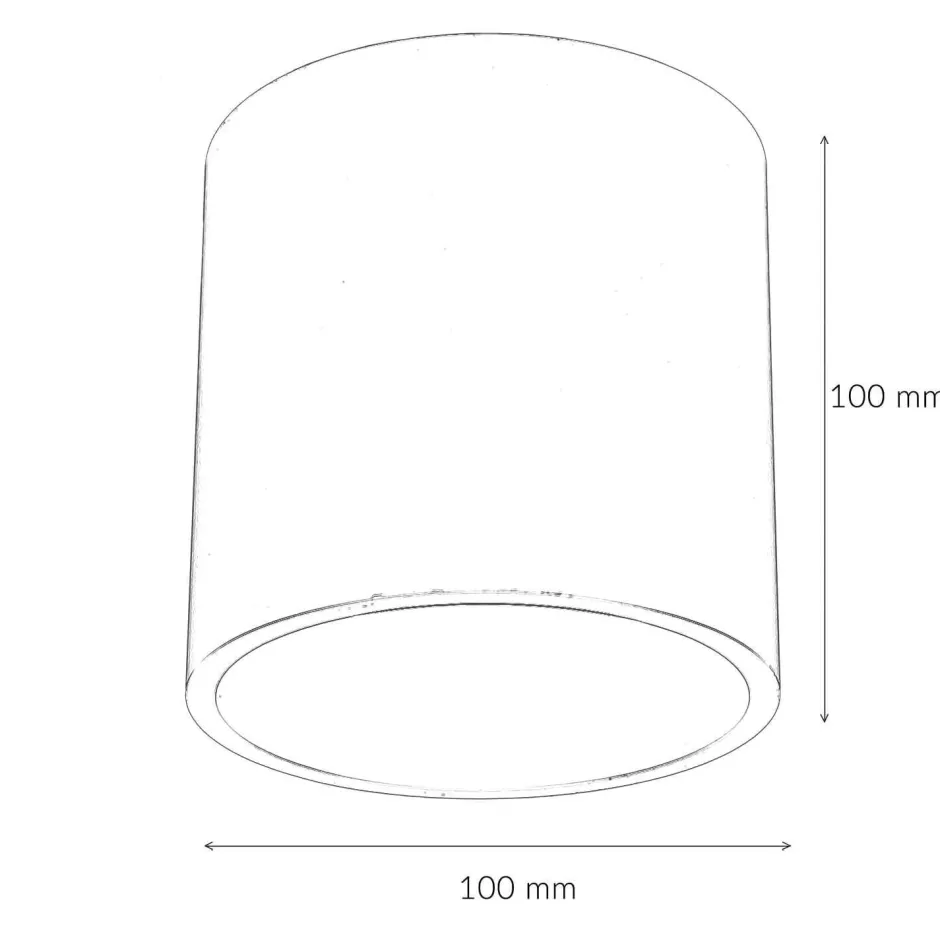 Betonlampen|Moderne Lampen*Sollux Vielseitiger Deckenspot Beton Ø10cm klein rund GU10