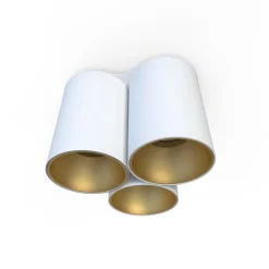 Spots|Küchenlampen*Nowodvorski Vielseitiger Deckenspot Weiß Gold 3x GU10 klein