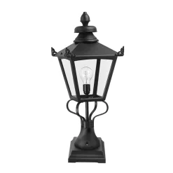 Elstead Viktorianische Sockelleuchte Schwarz H: 86cm Garten< Außenleuchten Antik|Gartenlaternen