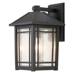 Elstead Vintage Außenlampe Wand E27 IP44 H: 41,8 cm Schwarz< Außenleuchten Antik|Außenwandleuchten