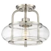 Deckenleuchten|Flurlampen*Elstead Vintage Deckenlampe Glas Metall 25cm E27 FELI
