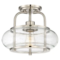 Deckenleuchten|Flurlampen*Elstead Vintage Deckenlampe Glas Metall 25cm E27 FELI