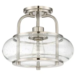 Deckenleuchten|Flurlampen*Elstead Vintage Deckenlampe Glas Metall 25cm E27 FELI