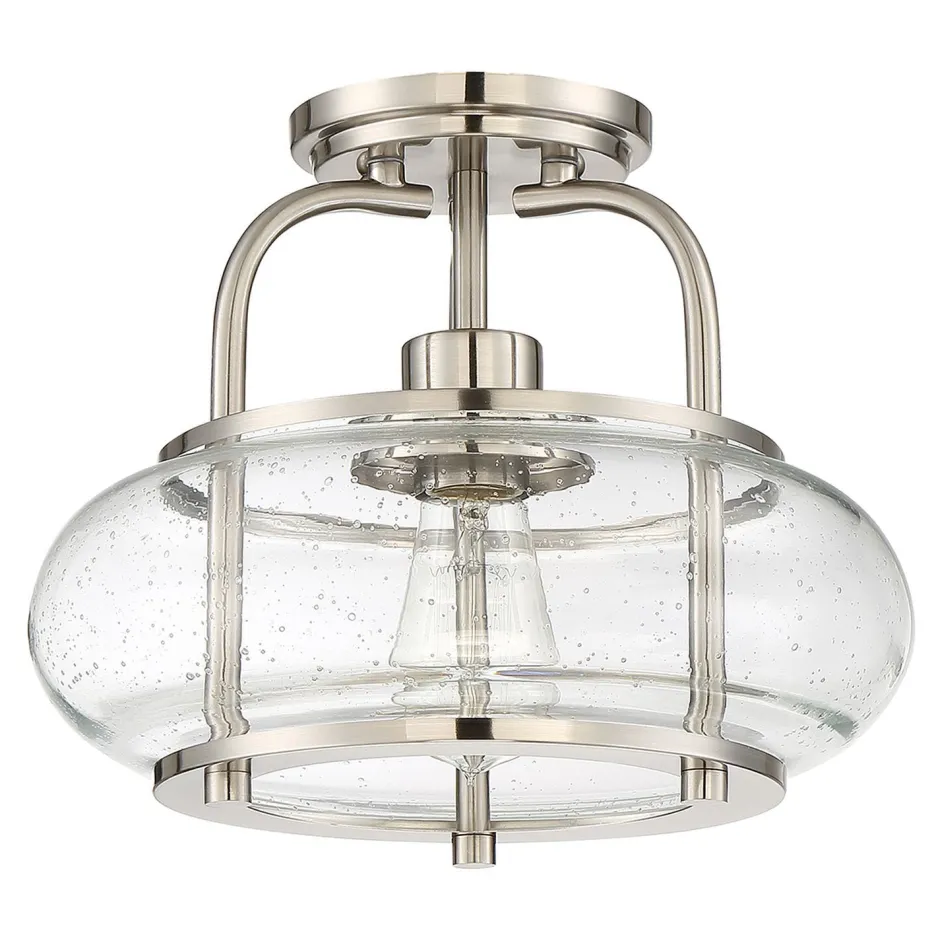 Deckenleuchten|Flurlampen*Elstead Vintage Deckenlampe Glas Metall 25cm E27 FELI