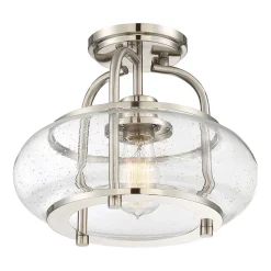 Deckenleuchten|Flurlampen*Elstead Vintage Deckenlampe Glas Metall 25cm E27 FELI