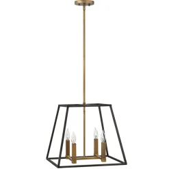 Elstead Vintage Deckenleuchte TORRE Bronze kürzbar Lampe< Deckenleuchten|Vintage Lampen