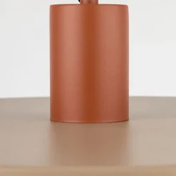 TK Lighting Vintage Hängelampe E27 Ø40 cm in Ziegelrot Sandgrau< Hängelampen|Bürolampen