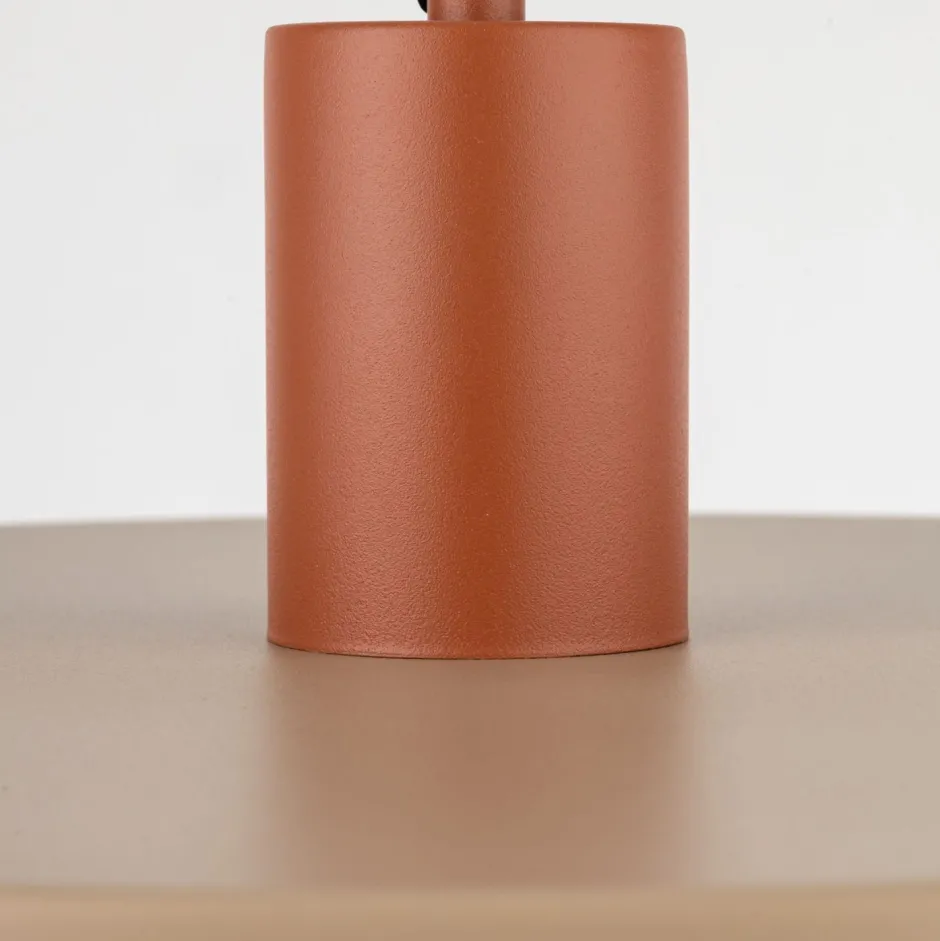 TK Lighting Vintage Hängelampe E27 Ø40 cm in Ziegelrot Sandgrau< Hängelampen|Bürolampen