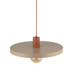 TK Lighting Vintage Hängelampe E27 Ø40 cm in Ziegelrot Sandgrau< Hängelampen|Bürolampen