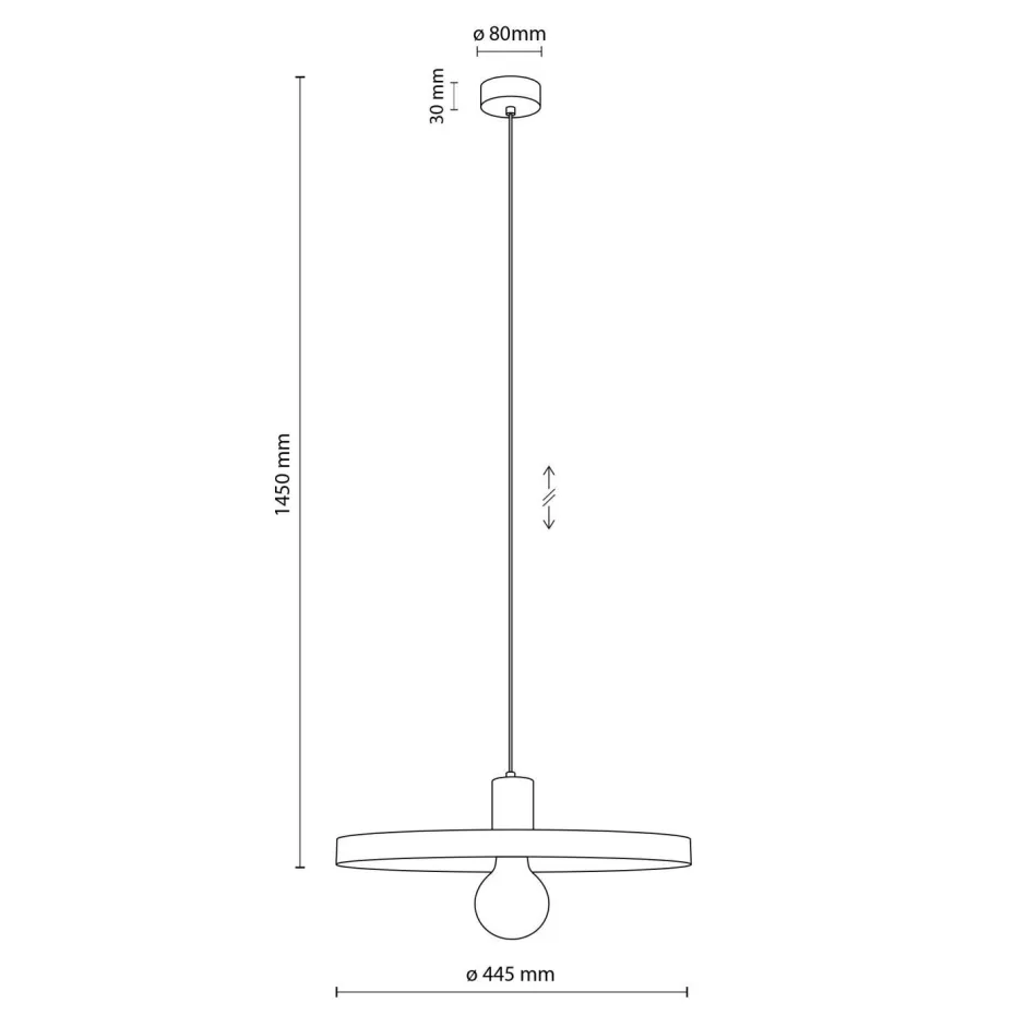 TK Lighting Vintage Hängelampe E27 Ø40 cm in Ziegelrot Sandgrau< Hängelampen|Bürolampen