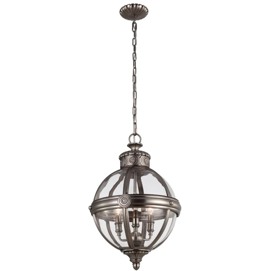 Hängelampen|Esszimmer Lampen*Elstead Vintage Hängelampe Glas Metall rund viktorianisch