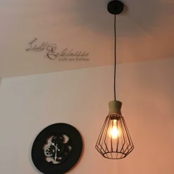 Hängelampen|Esszimmer Lampen*Rabalux Vintage Hängeleuchte E27 in Holz Optik für die Küche