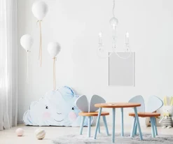 Belis Vintage Kronleuchter Metall Weiß E14 B:36 cm Kerzen< Hängelampen|Wohnzimmerlampen