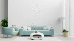 Belis Vintage Kronleuchter Weiß E14 5-flammig Klassisch< Wohnzimmerlampen|Metall Lampen