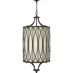 Vintage Lampen|Designerlampen*Elstead Vintage Pendelleuchte CIARA Creme Ø41cm kürzbar