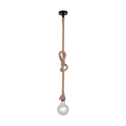 Just Light Vintage Pendelleuchte E27 bis 15 W Ø10 cm rund Tau Seil< Hängelampen|Bürolampen