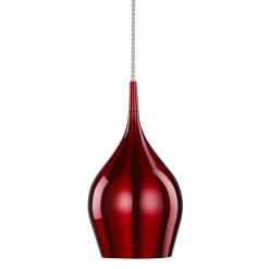 Searchlight Vintage Pendelleuchte E14 in Rot< Hängelampen|Esszimmer Lampen