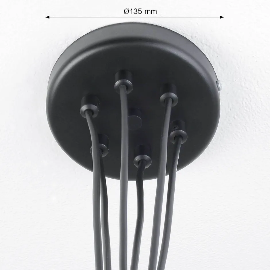 Hängelampen|Esszimmer Lampen*Luminex Vintage Pendelleuchte in Schwarz für die Küche