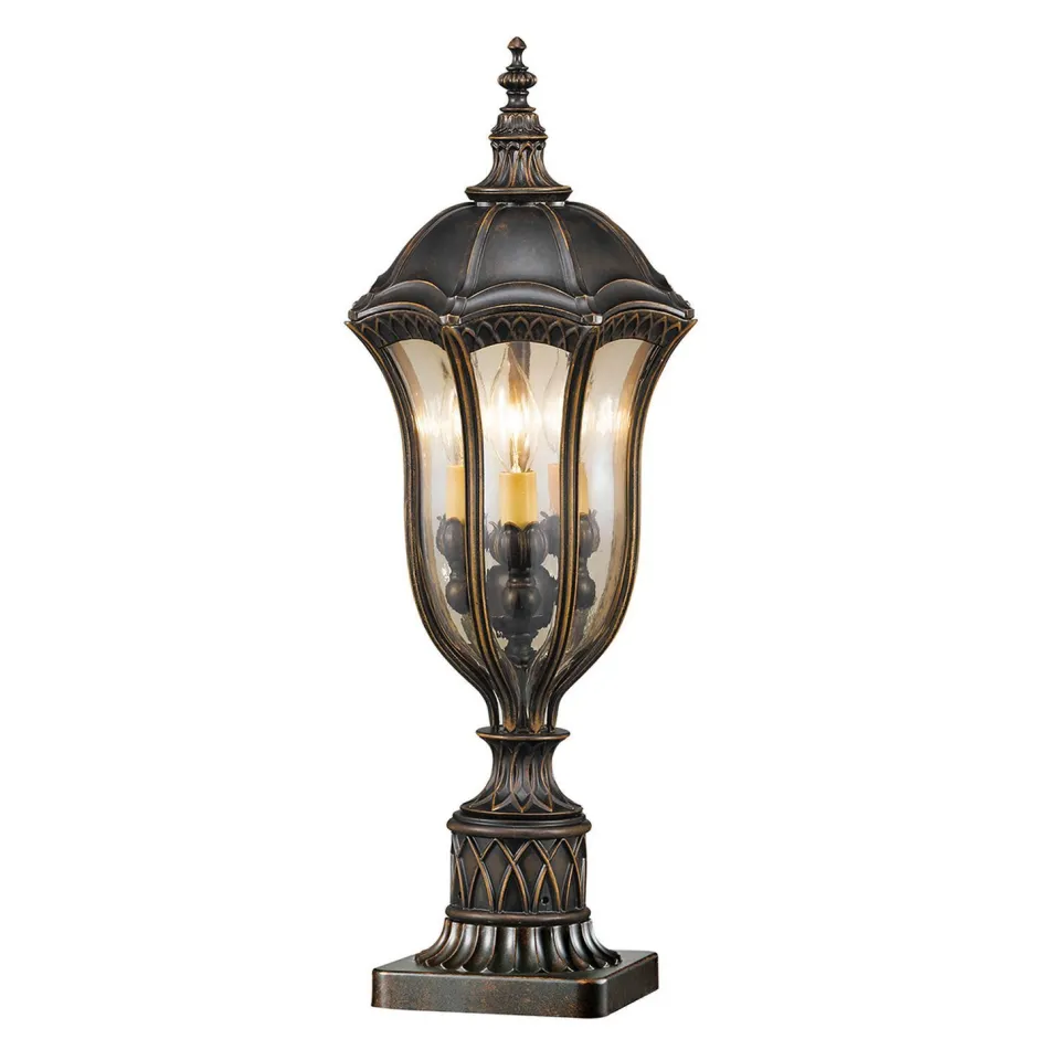 Elstead Vintage Sockelleuchte außen Garten Weg H:61cm IP44< Rustikale Lampen|Vintage Lampen