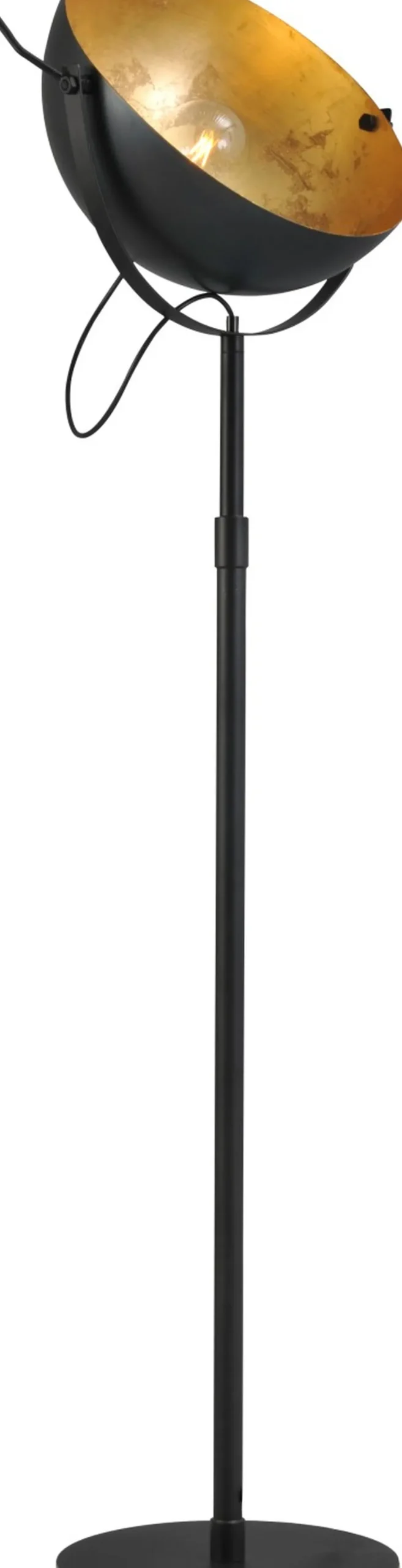 Industrie Lampen|Vintage Lampen*Masterlight Vintage Standleuchte in Rustikal Gold