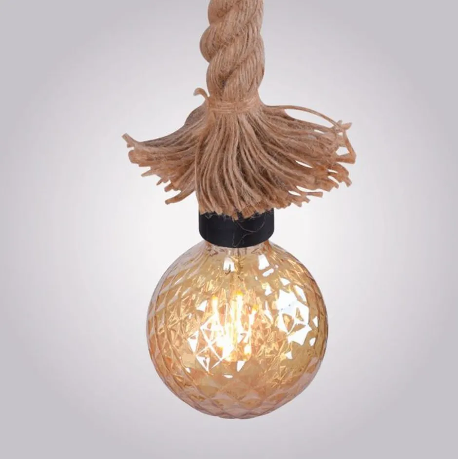 Wohnzimmerlampen|Metall Lampen*Just Light Vintage Stehleuchte E27 bis 15 W 150 cm Holz Tau Seil