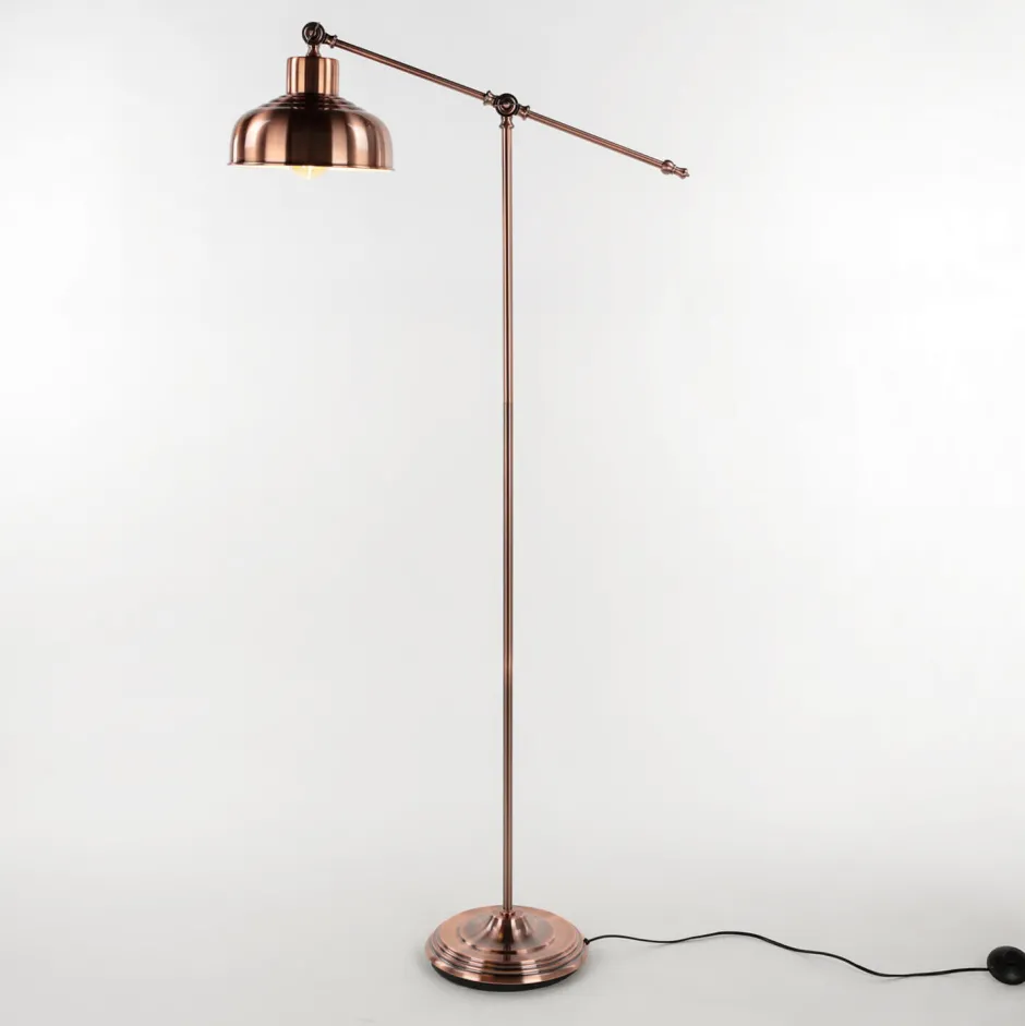 Wohnzimmerlampen|Vintage Lampen*Searchlight Vintage Stehleuchte in kupfer antik