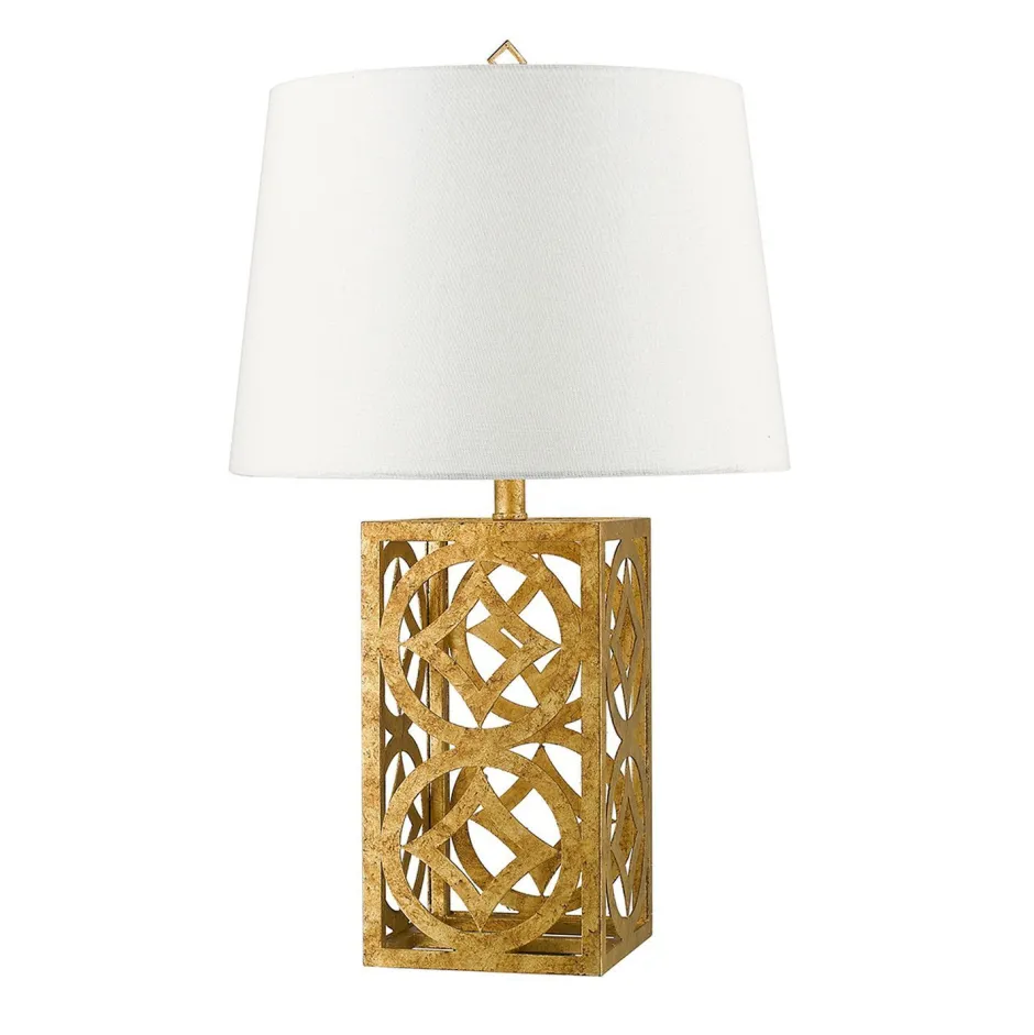 Tischlampen|Schlafzimmer Lampen*Elstead Vintage Tischlampe AIROSO Weiß H:80cm Design Lampe