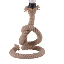 Just Light Vintage Tischleuchte E27 bis 15 W 33 cm Tau Seil< Wohnzimmerlampen|Schlafzimmer Lampen