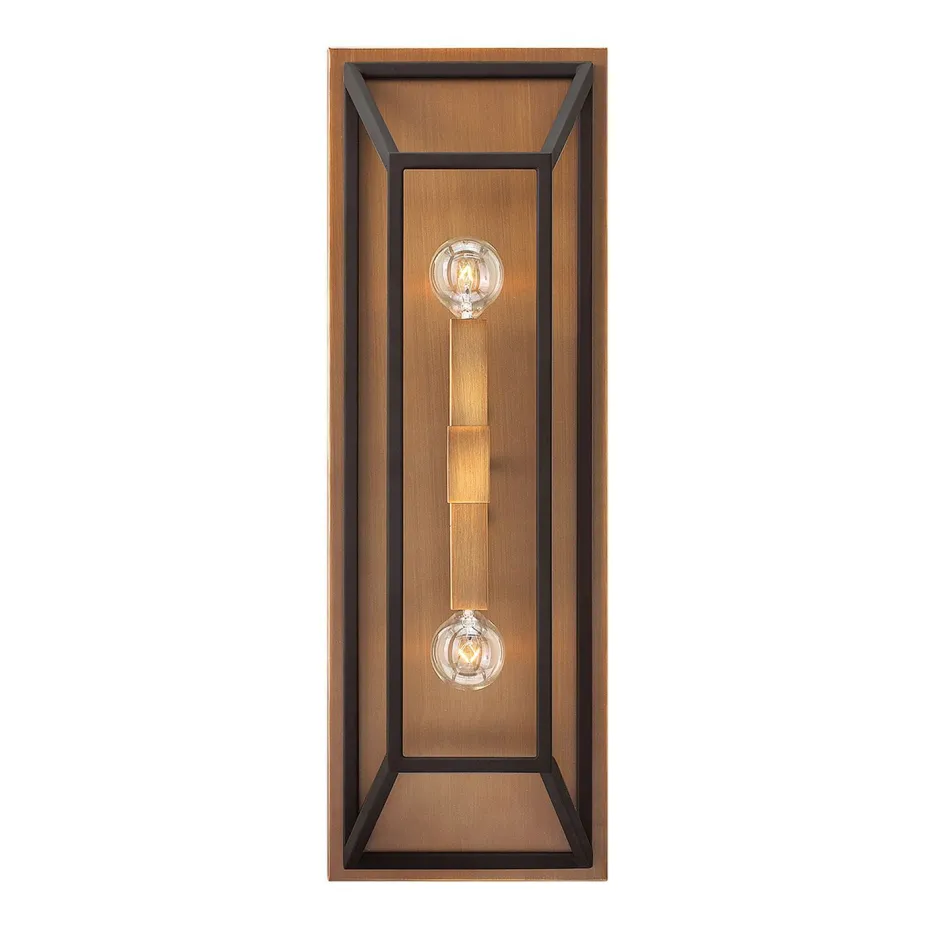 Wandleuchten|Flurlampen*Elstead Vintage Wandlampe PLANK Braun Bronze Design Lampe