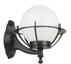 Außenwandleuchten|Vintage Lampen*SU-MA Vintage Wandlaterne außen IP43 Schwarz Weiß