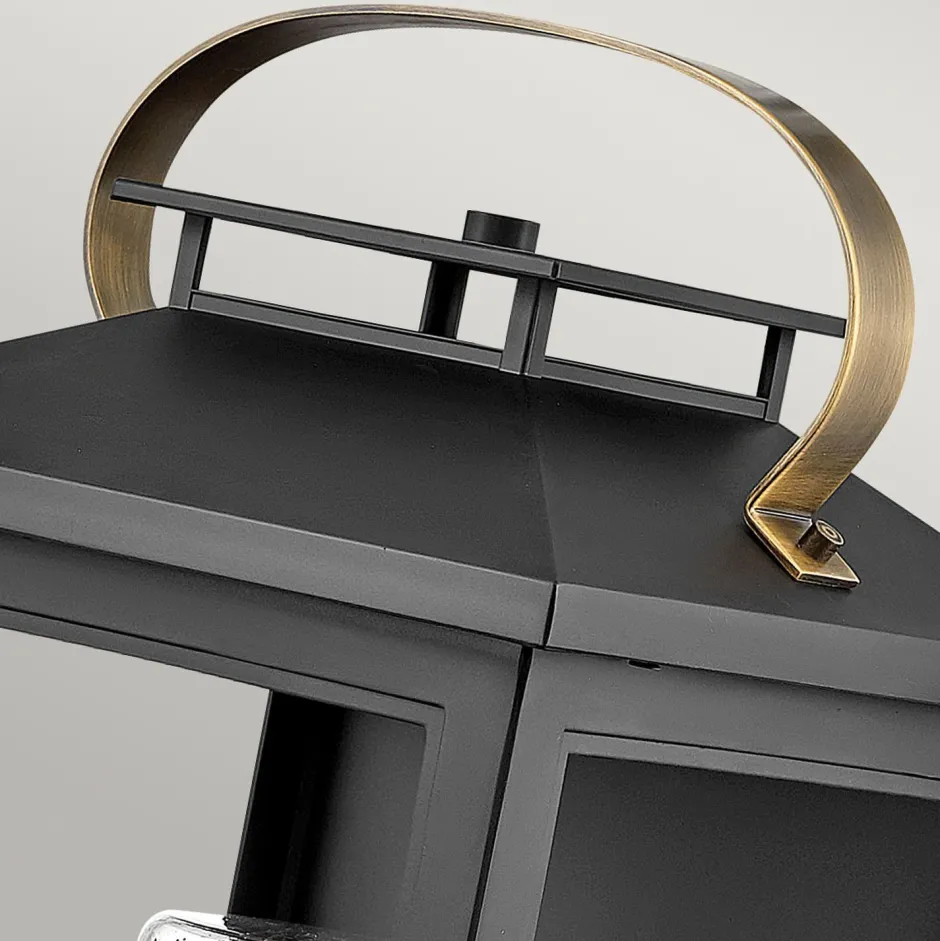 Elstead Wand Außenlampe Vintage E27 IP44 H: 51,8 cm Schwarz< Außenwandleuchten|Gartenlaternen