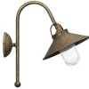 Giovanni Battista Wand Außenleuchte aus Messing in Antik Bronze< Außenwandleuchten|Lampen Aus Aller Welt