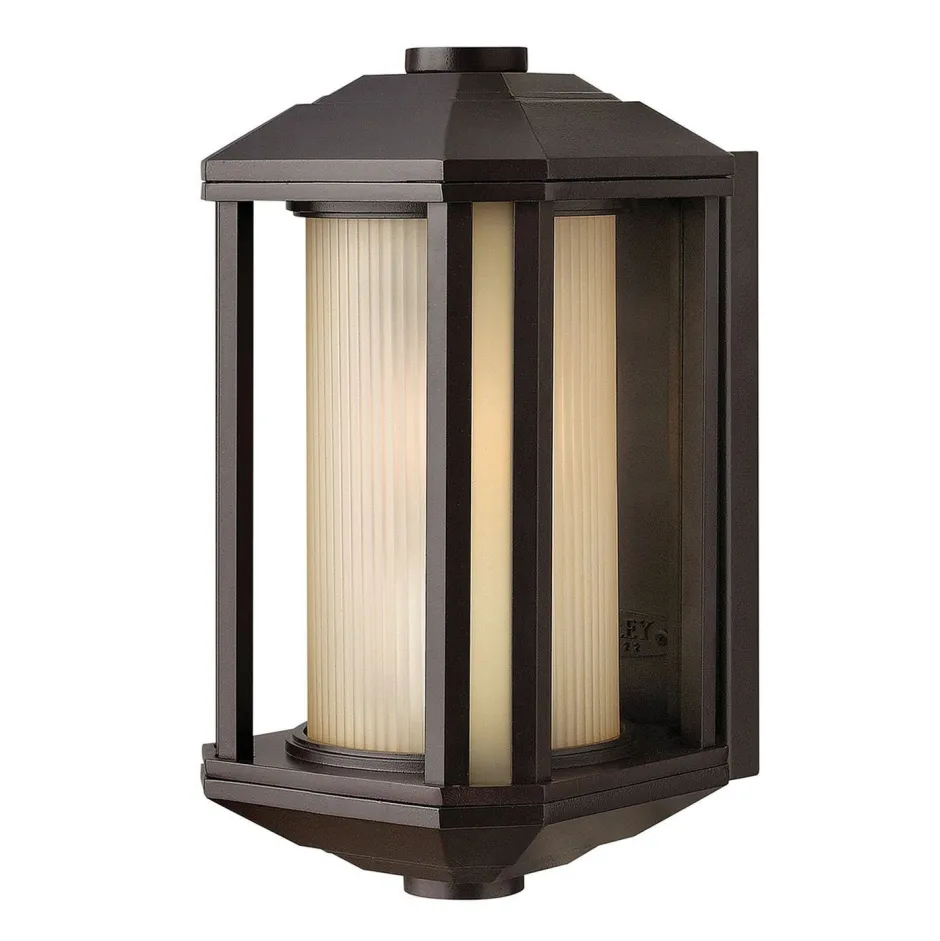 Außenwandleuchten|Retro Lampen*Elstead Wand Außenleuchte klein H: 29,2 cm Alu Glas E27 IP44 Retro