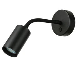 Wandleuchten|Küchenlampen*Easylight Wand Leselampe mit Schalter Schwarz verstellbar vielseitig