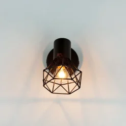 Moderne Lampen|Küchenlampen*Easylight Wand Spot Metall Retro verstellbar in Schwarz E14