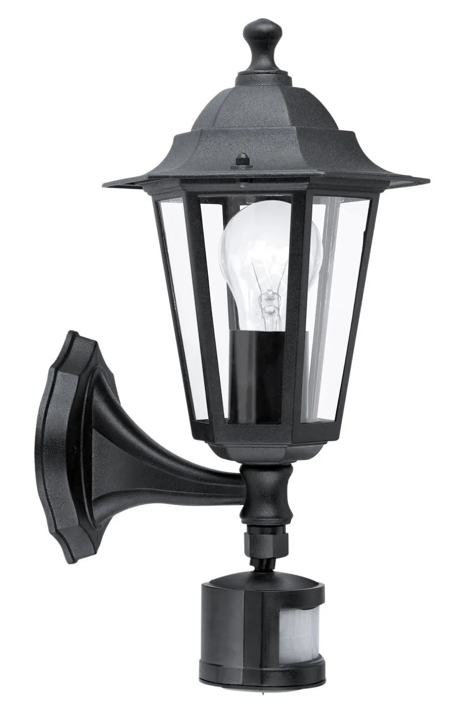 Außenwandleuchten|Rustikale Lampen*Eglo Wandaußenleuchte LATERNA 4 in schwarz