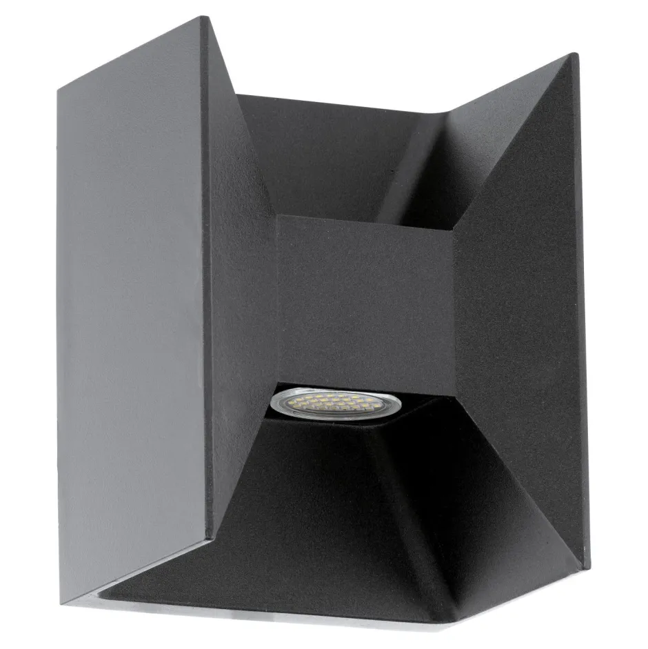 Moderne Lampen|Led Außenleuchten*Eglo Wandaußenleuchte LED Morino Anthrazit 2-Flmg
