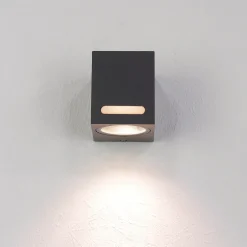 Moderne Lampen|Moderne Außenleuchten*Easylight Wandlampe Aluminium eckig IP44 außen praktisch