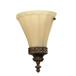 Glaslampen|Designerlampen*Elstead Wandlampe ANABELL 1 Braun Landhaus Lampe Blendarm