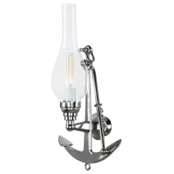 Laura Suardi Wandlampe ANCORA Chrom Messing Maritim Badezimmer< Wandleuchten|Lampen Aus Aller Welt