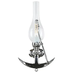Laura Suardi Wandlampe ANCORA Chrom Messing Maritim Badezimmer< Wandleuchten|Lampen Aus Aller Welt