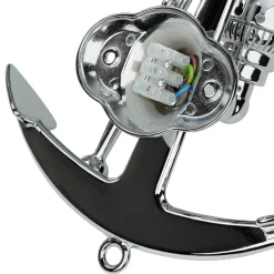 Laura Suardi Wandlampe ANCORA Chrom Messing Maritim Badezimmer< Wandleuchten|Lampen Aus Aller Welt