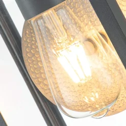 Elstead Wandlampe außen Aluminium Glas H: 30,5 cm IP44 E27 Grau< Metall Lampen|Vintage Lampen