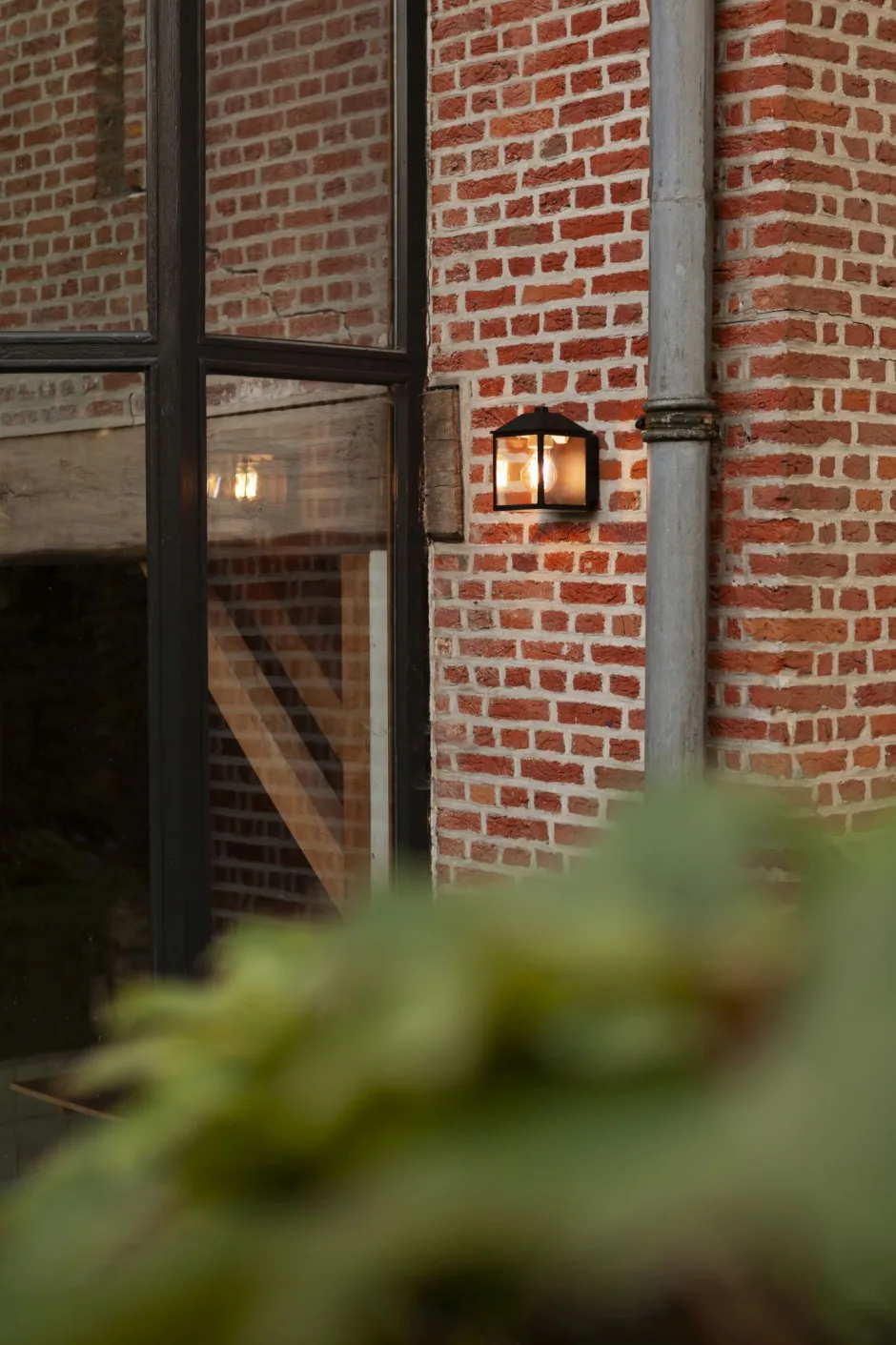 Eco-Light Wandlampe außen Aluminium E27 IP54 H:17,5 cm Schwarz< Metall Lampen|Gartenlaternen