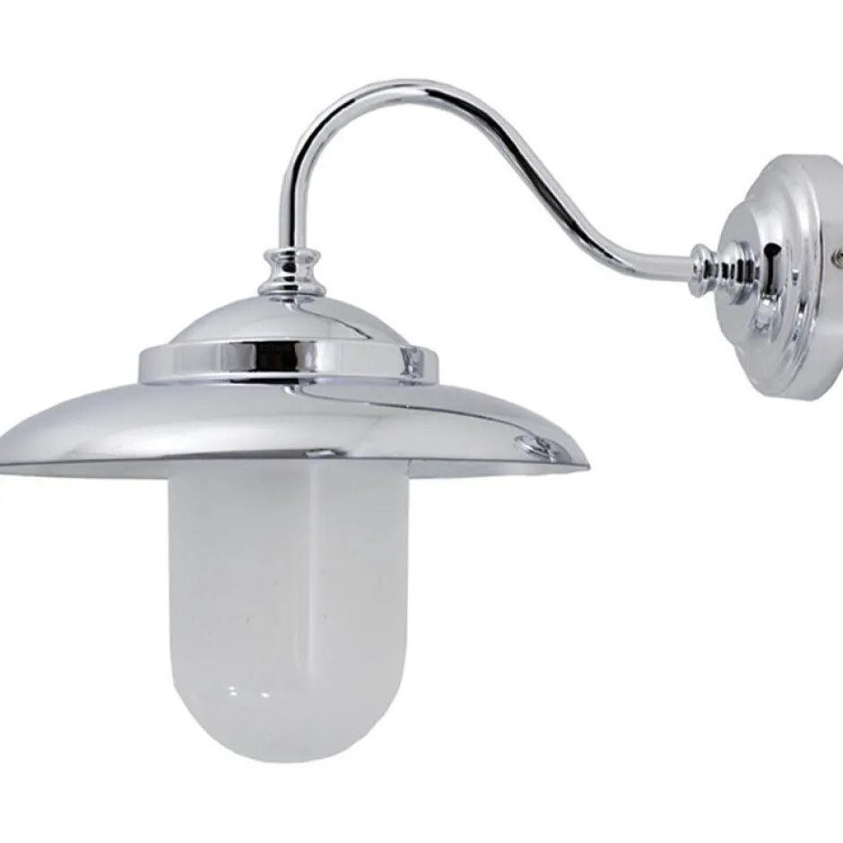 Außenleuchten Antik|Außenwandleuchten*Laura Suardi Wandlampe Außen Chrom aus Messing Hof Maritim