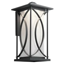 Metall Lampen|Vintage Lampen*Elstead Wandlampe außen E27 IP44 H: 46,4 cm Schwarz Weiß