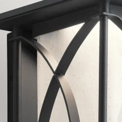 Metall Lampen|Vintage Lampen*Elstead Wandlampe außen E27 IP44 H: 46,4 cm Schwarz Weiß