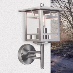 Elstead Wandlampe Außen Edelstahl Maritim IP44 rostfrei< Außenwandleuchten|Rustikale Lampen