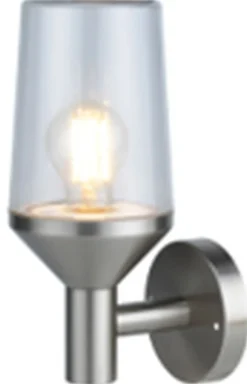 Metall Lampen|Moderne Außenleuchten*Easylight Wandlampe außen Edelstahl Glas E27 IP44 29 cm hoch