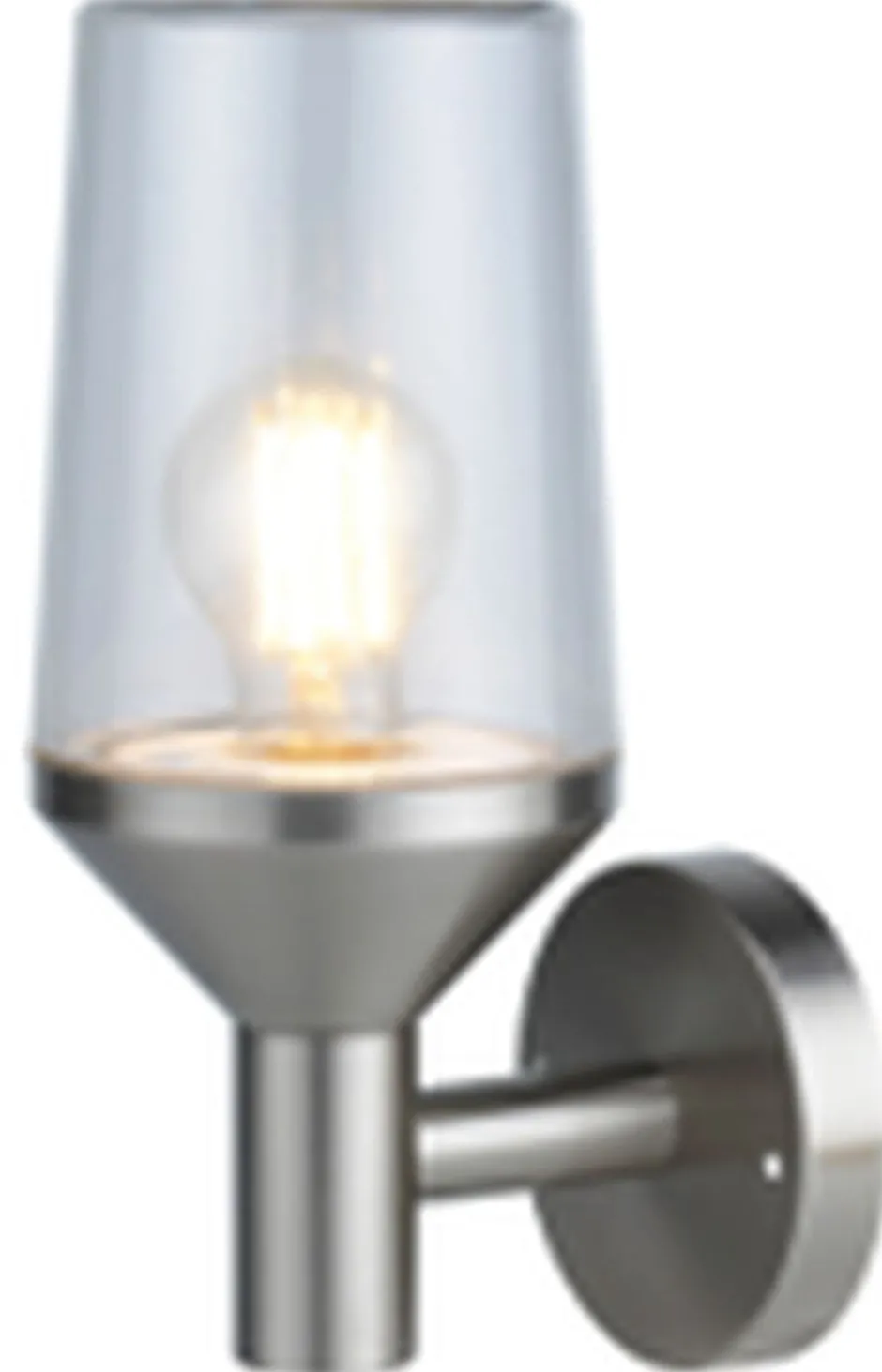 Metall Lampen|Moderne Außenleuchten*Easylight Wandlampe außen Edelstahl Glas E27 IP44 29 cm hoch